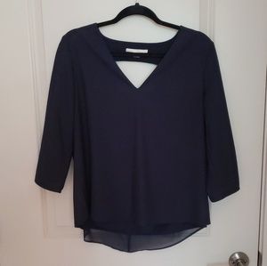 Navy 3/4 Sleeve Top